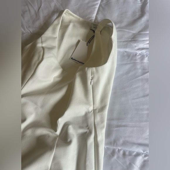 NEW Reformation Mikol Knit Dress Sz Medium in White - Picture 5 of 7